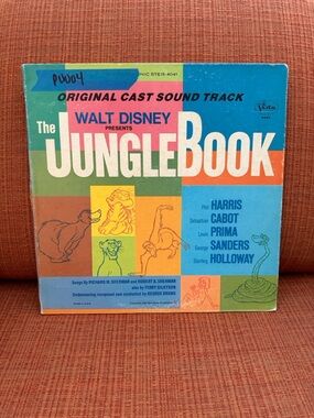 Walt Disney The Jungle Book Original Cast Soundtrack - Colorful Cover - 1967